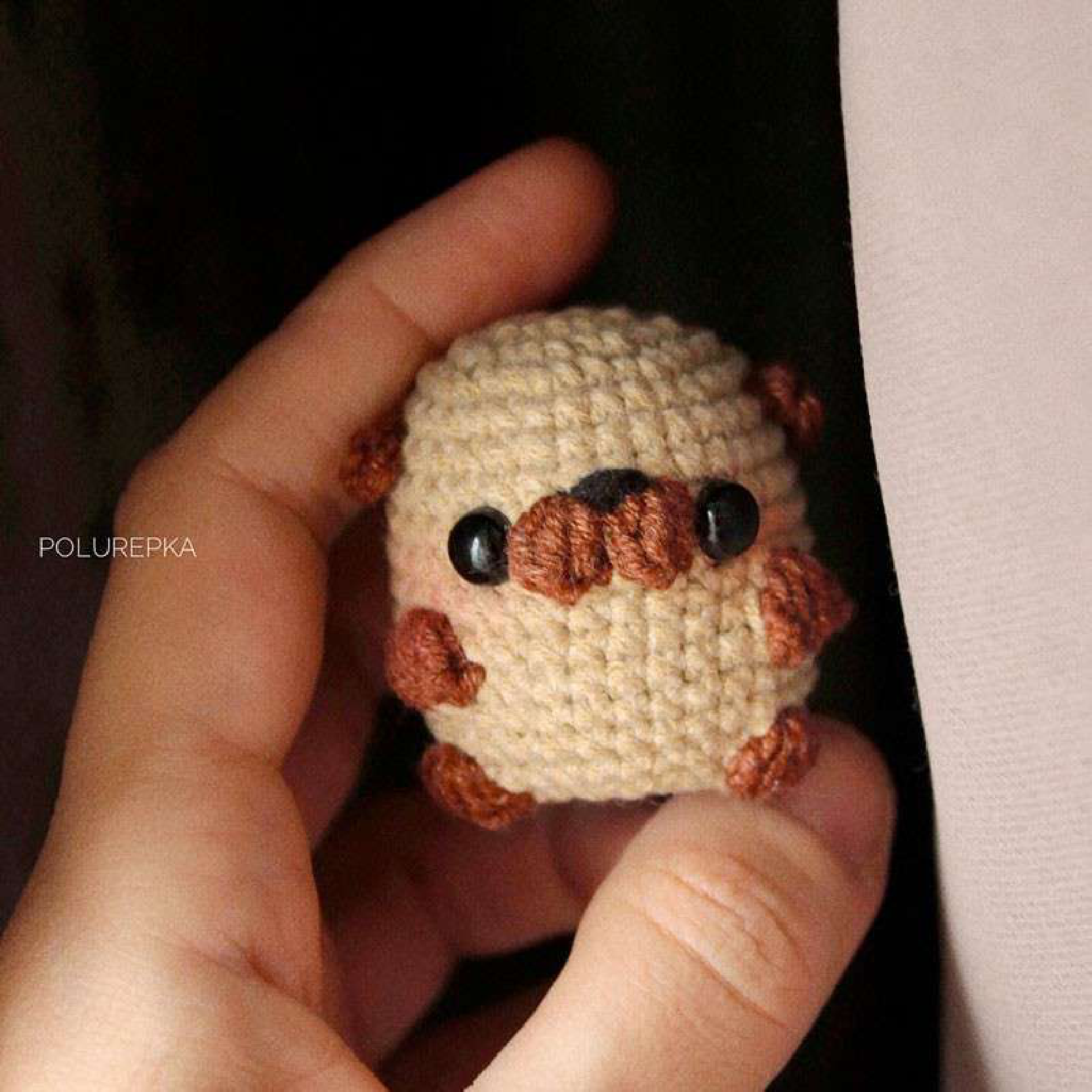 Mini Pug Crochet Pattern Preview