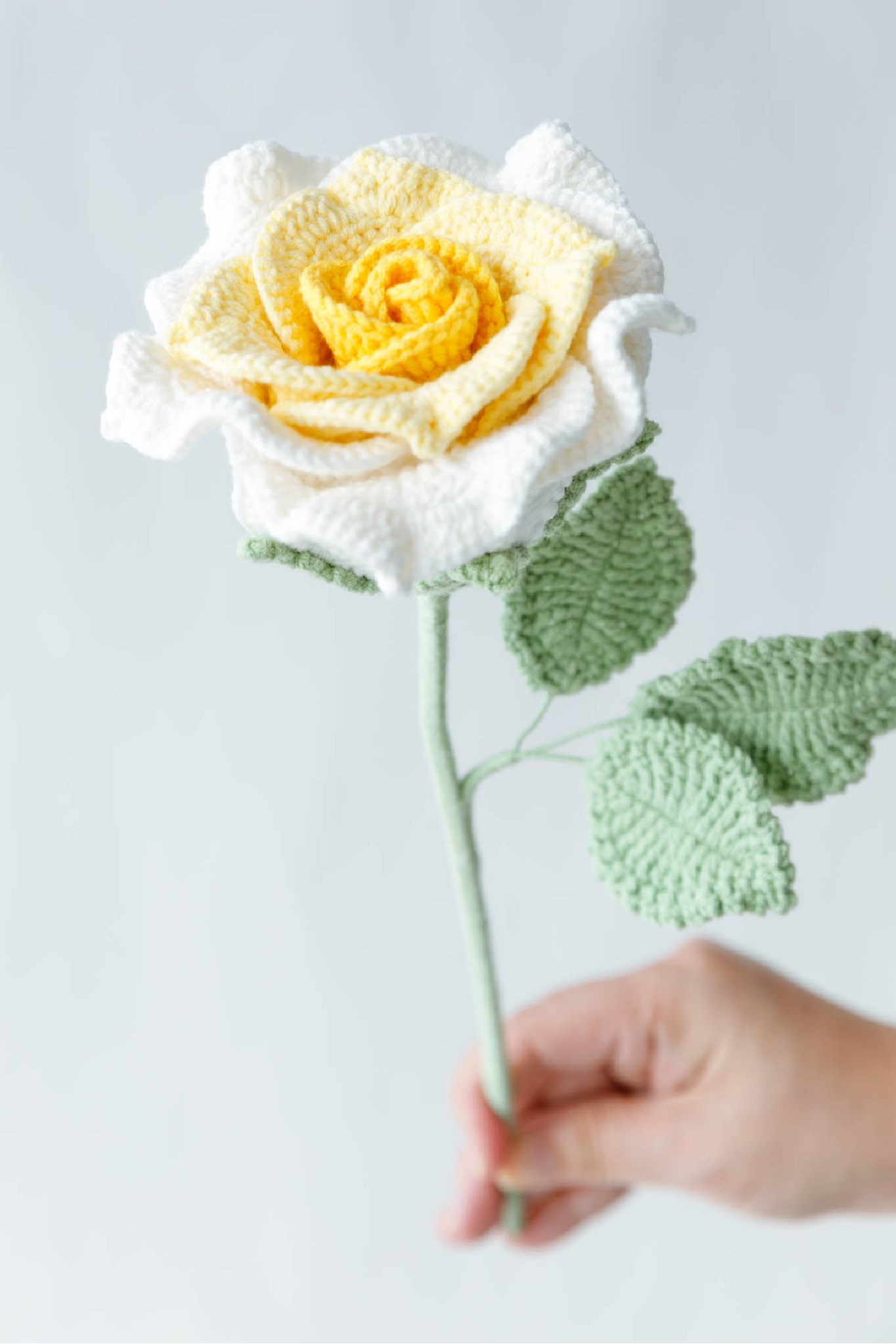 Finished Crochet Big Thai Rose