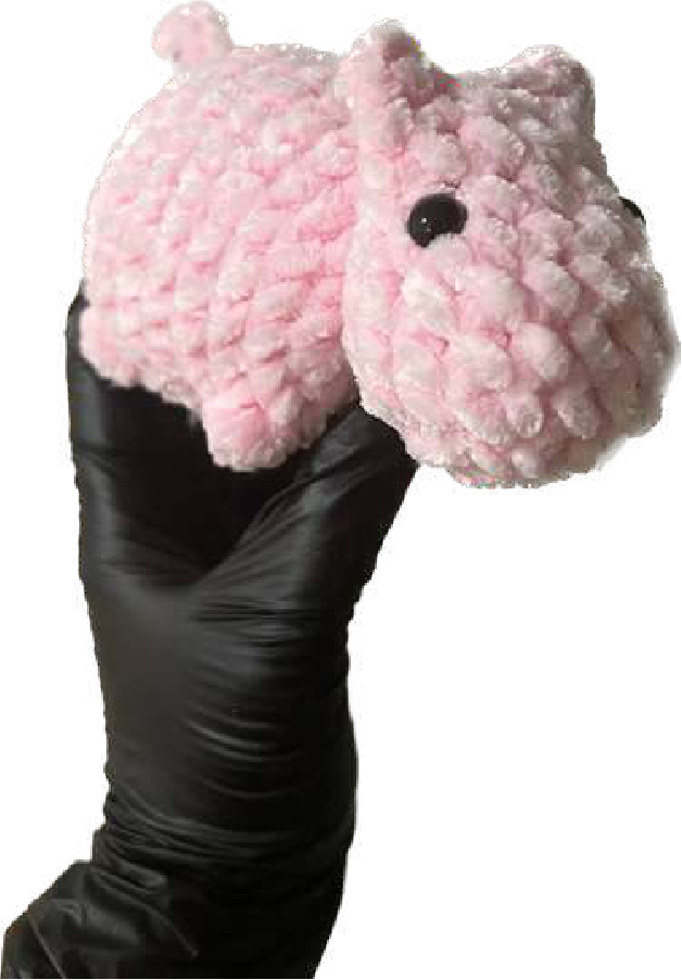 Crocheting the Hippo Head