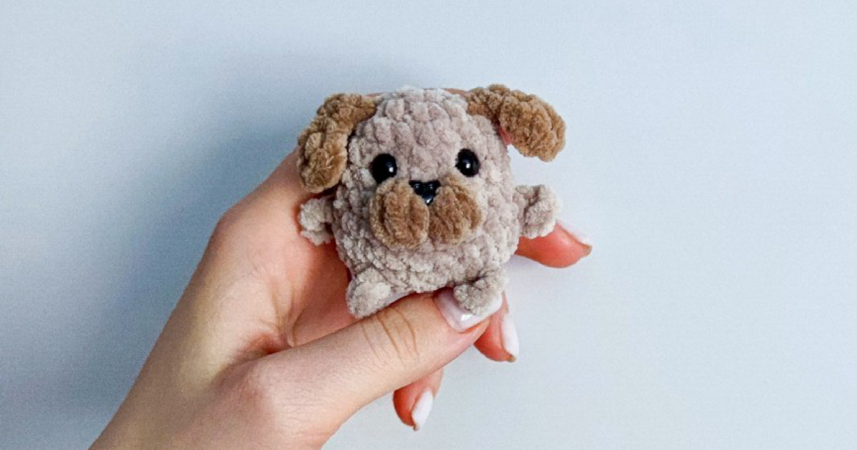 Easy No-Sew Plush Puppy Crochet Pattern