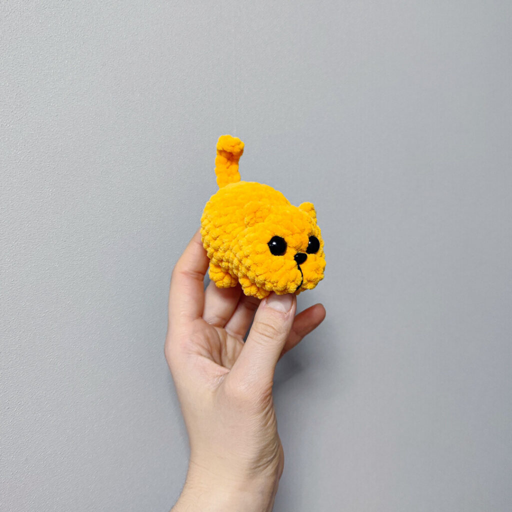 How to Crochet the Cutest 30-Minute Mini Plush Cat (Free Pattern!)