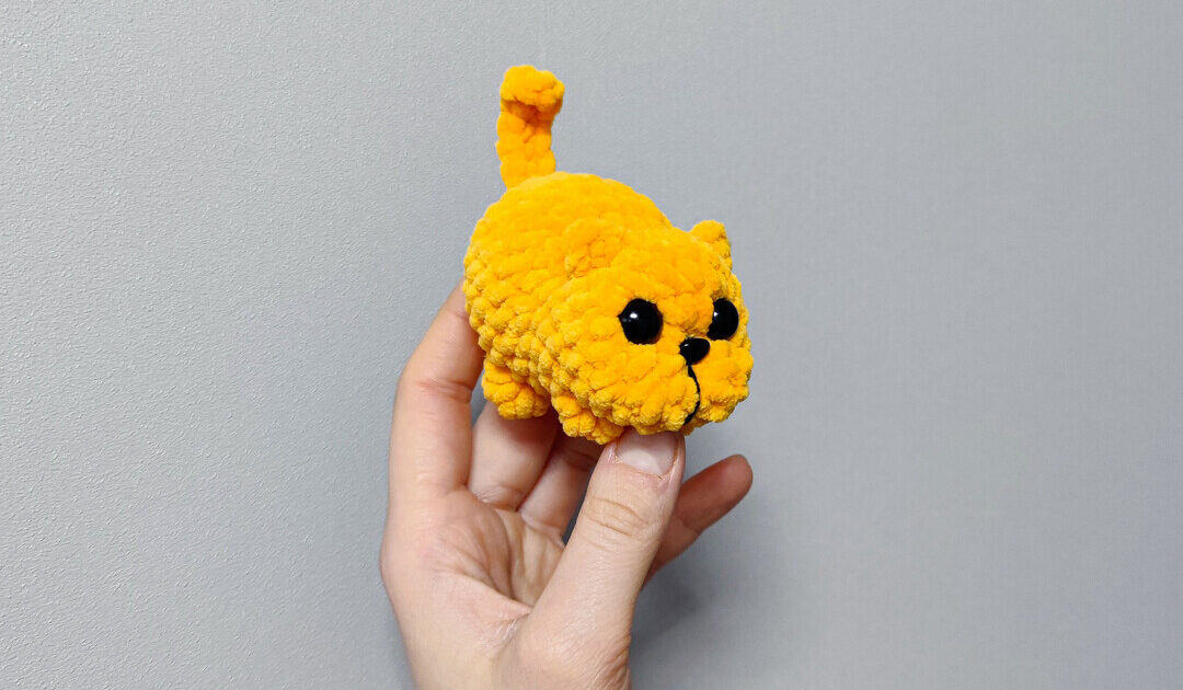How to Crochet the Cutest 30-Minute Mini Plush Cat (Free Pattern!)
